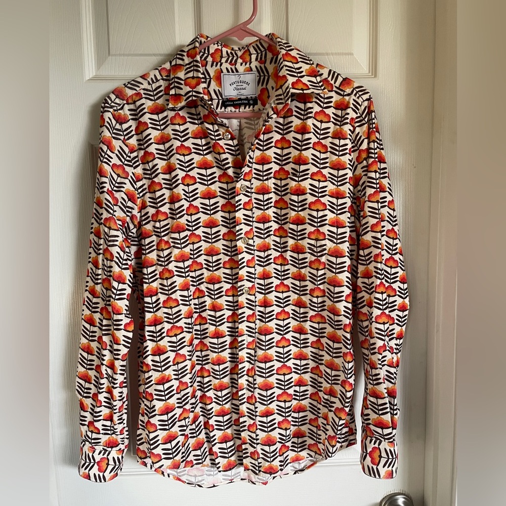 Native Knowledge Portuguese Flannel Corduroy Buttondown